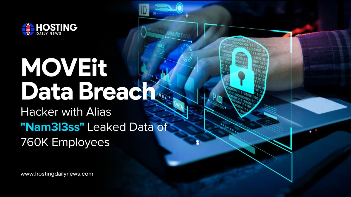MOVEit Data Breach: Hacker with Alias “Nam3l3ss” Leaked Data of 760K Employees